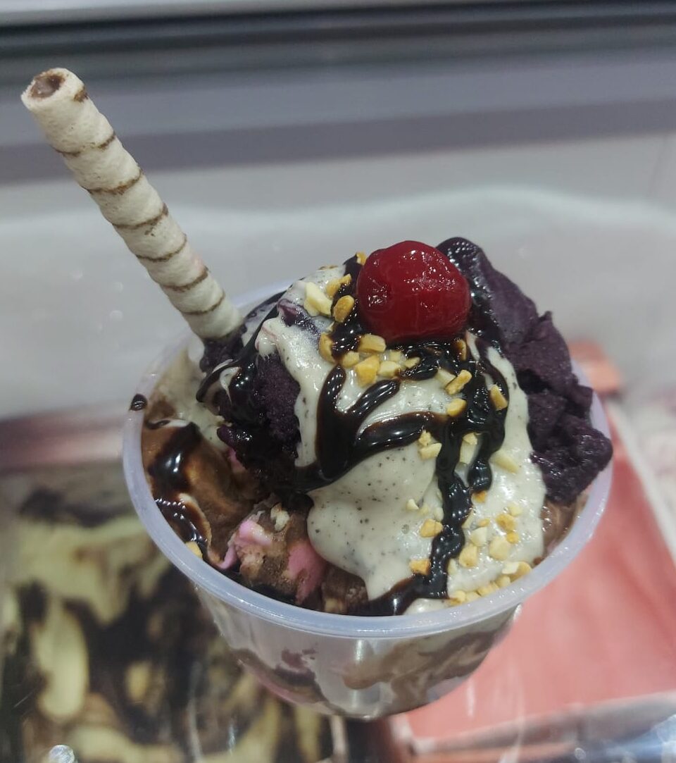 Açaí com Banana e Leite Condensado